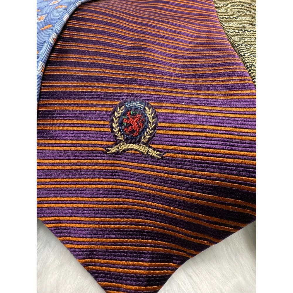 Tommy Hilfiger Mens Tie Lot Silk Blend Neckties Multiple Patterns - Picture 9 of 16
